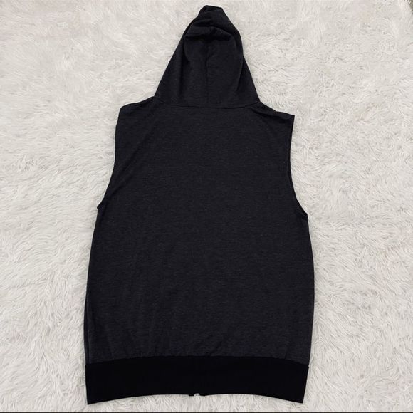 NWOT Over the Limit Sleeveless Hoodie Charcoal Gray Mens L - Picture 10 of 15